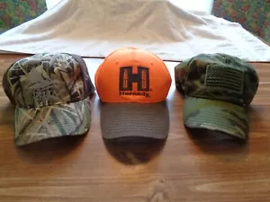 Lot of 3 Trucker Style Ball Caps- 1 Size Fits Most- Outdoor Cap & Rogue American - Picture 1 of 5