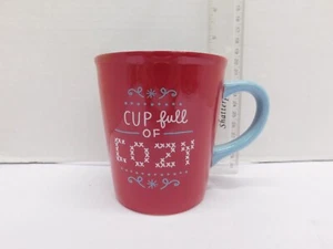 Hallmark Mug "A Cup Full of Cozy"Cozy Mug Winter Cup Red and Blue - Picture 1 of 4