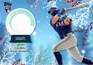 Tarjeta de camiseta Josh Jung Texas Rangers 2023 Topps Holiday Relic #RC-JJ - Imagen 1 de 2