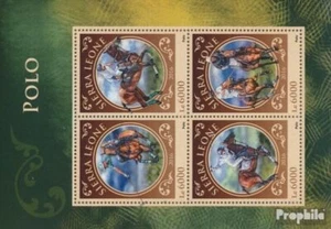 sierra sierra leone leone 7648-7651 Sheetlet MNH 2016 polo - Picture 1 of 1