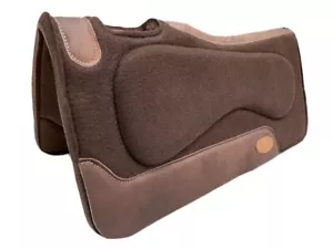 Sella superiore in feltro marrone Showman con fondo in neoprene - Foto 1 di 1