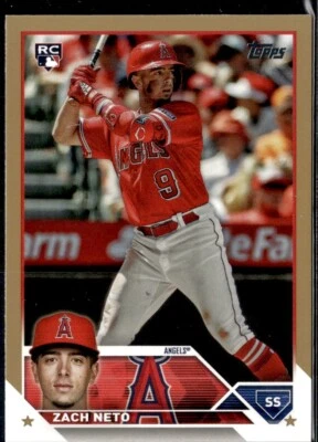 2023 TOPPS UPDATE GOLD #US98 ZACH NETO RC (0856/2023) - Image 1 of 2