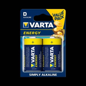 VARTA Energy Alkaline Batteries D 2 Pack - Picture 1 of 1