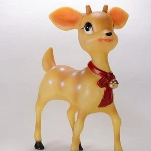 Cracker Barrel Led 23" Blow Mold Lighted BOY Nostalgic Reindeer Battery Unused - Picture 1 of 11