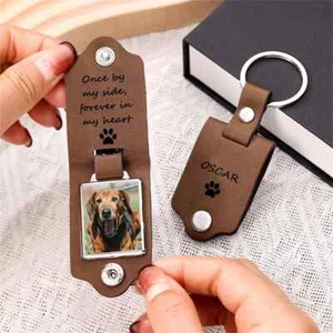 Llavero conmemorativo de mascotas personalizado - Pérdida de mascotas y regalo recuerdo de perro - Imagen 1 de 8