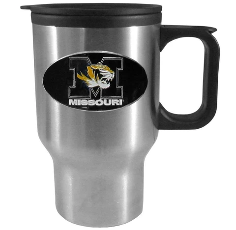 Missouri Tigers 14oz Stainless Steel Travel Mug [NEW] NCAA Tumbler Coffee Cup Cover