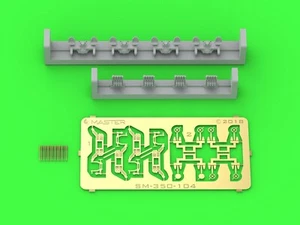 master 1/350 French Quad Mount Gun set Hotchkiss 13,2mm /76 Model 1929 - Picture 1 of 5