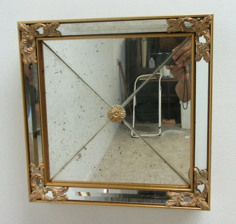 Labarge Gold Gilt Venetian French Mirror Italian Neo classical Biedermeier A Cover