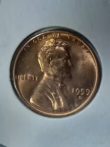 1959 Denver Lincoln Cent With Very Nice Obverse Doubling!!! - Picture 1 of 8