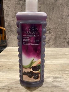 Avon Bubble Delight Black Raspberry And Pear Bubble Bath 24 oz New - Picture 1 of 5