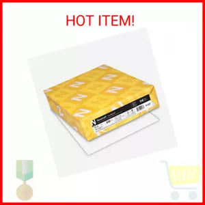 Neenah Index Cardstock, 8.5" x 11", 90 lb/163 gsm, White, Lightweight, 94 Bright - Picture 1 of 2