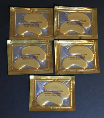 Crystal Collagen Gold Powder Eye Mask Patch Dark Circle (5 pair) Anti-Aging - Image 1 of 4