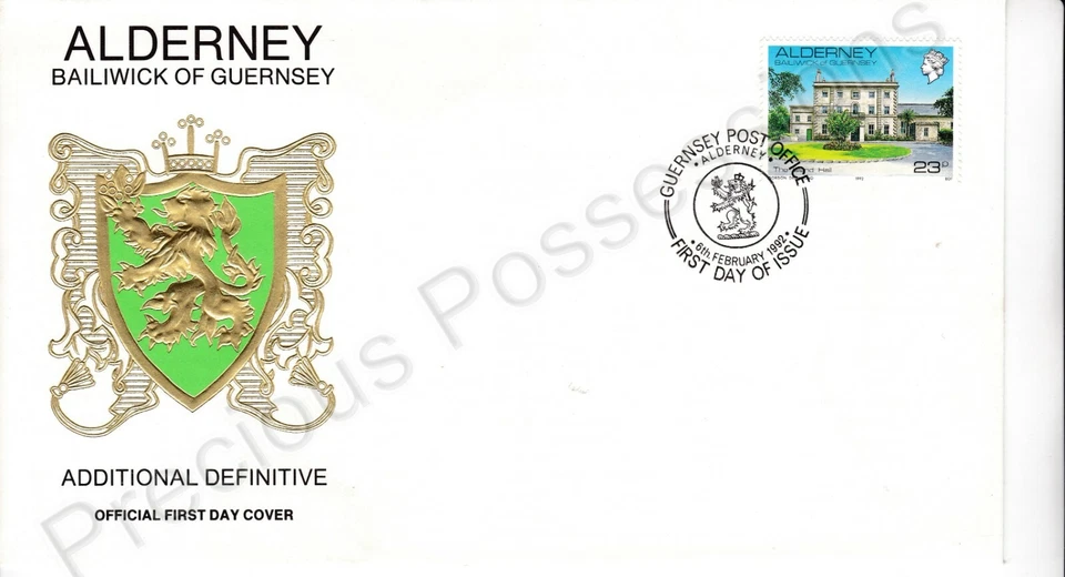 Alderney First Day Cover FDC 1992 DEFINIVE 23p  STAMP - Image 1 of 1