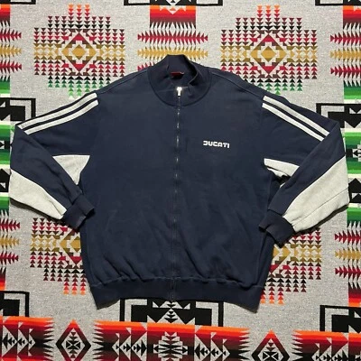 Sudadera con Capucha Ducati Para Hombre 2XL Azul Cremallera Completa Motocicleta Logo Motociclista C4 Foto 1 de 4