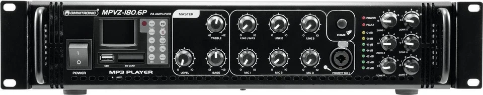 OMNITRONIC MPVZ-180.6P Mischpult Verstärker (80709782) - Bild 1 von 1