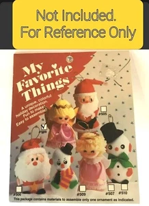 Vintage "My Favorite Things" Ornamente Lot - B. Blumenthal & Co. DIY Ornamente - Bild 1 von 12