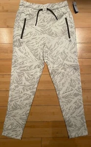 NWT GapFit Tech Joggers Girls Size M (8) Grey/White Pattern - Picture 1 of 3