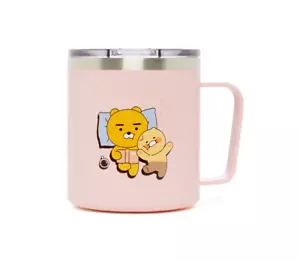 Kakao Friends Stainless Steel Mug Cup - Lazy Ryan & Choonsik - Picture 1 of 6