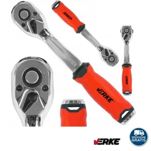 Chiave a Cricchetto Professionale Per Officina  72 Denti 1/4" 3/8" 1/2" - Foto 1 di 4