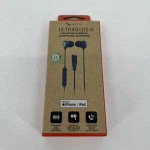 Helix Ultrabuds EarBuds With Lightning Connector (Made For iPhone/iPad) NEW Blue - Picture 1 of 6