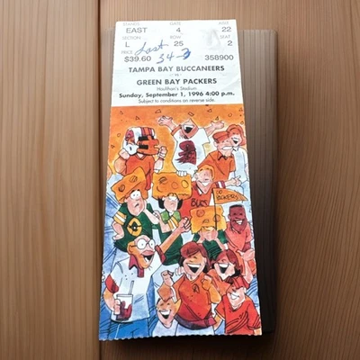 Boleto de los Tampa Bay Buccaneers 9/1/96 - Mike Alstott Dungy debut primer juego Foto 1 de 4