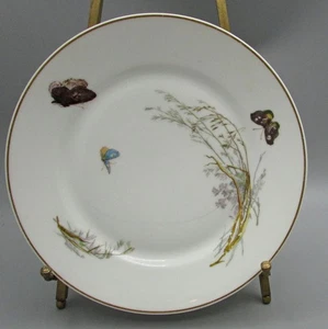 6 Haviland Meadow Visitors Salad Plates - Schleiger 1155 - Smooth Blank/Gold - Picture 1 of 7