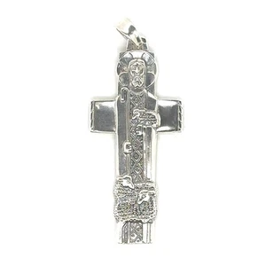 Rentner James Avery Jesus Guter Hirte Lämmer 925 Silber Religiös Kreuz Anhänger - Bild 1 von 3