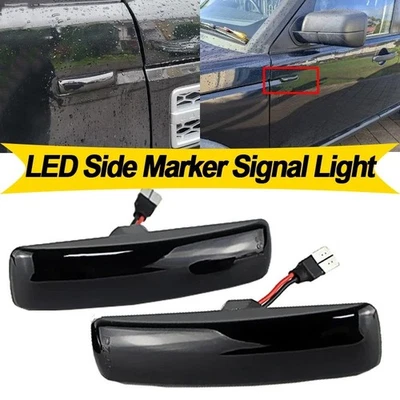 For Land Rover Range Rover Sport L320 Amber LED Turn Signal Side Marker Lights - Image 1 of 4