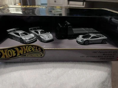 🔥🛞Hot Wheels Premium 🔥🛞 Juego de superdeportivos años 90 Porsche 911 CLK McLaren Foto 1 de 4