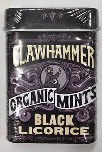 Clawhammer Mentas de Regaliz Negro (2) Paquete de Caramelos y Latas Nostálgicas Envío Gratis - Imagen 1 de 2