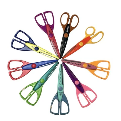 Provo Craft Paper Shapers Crafting Scissors Lot 9 Scrapbooking Decorative Edge - Image 1 of 4