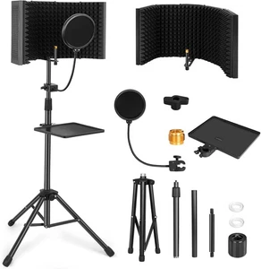 AKOZLIN Studio Microphone Isolation Shield Foldable Mic Sound Recording HSEGAR - Picture 1 of 9