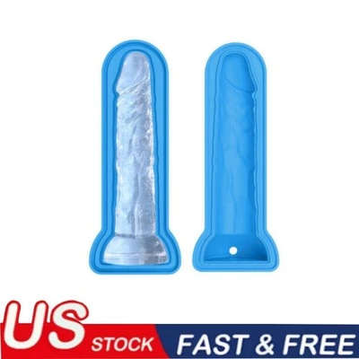Adult Funny Silicone IceCube Tray prank Mold Party Ice Maker Penis Soap DIY US - Image 1 of 4