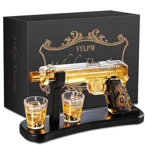 Handcrafted Whiskey Decanter Set -Luxury Lead-Glass, Unique Non-Alcoholic Gif... - Picture 1 of 6