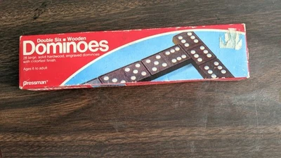 JUEGO DE DOMINÓ DOBLE SEIS--MADERA--USADO Foto 1 de 4