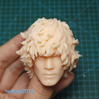Cabeza de joven esculpida 1/6 1/12 1/18 para cuerpo de figura de acción masculina de 12" 6" 3,75" Foto 1 de 4
