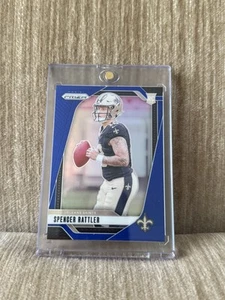 2024 Panini Prizm Football #388 Spencer Rattler vendita al dettaglio blu SSP Rookie RC Saints - Foto 1 di 2