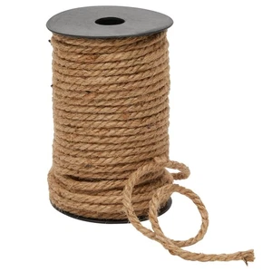 Cuerda náutica retorcida de 100 pies de 5 mm de grosor para manualidades y envoltura de regalos - decoración... - Imagen 1 de 9