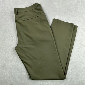 Jack Archer Pants Mens 36x34 Olive Green Golf Chino Stretch Polyester Casual - Picture 1 of 13