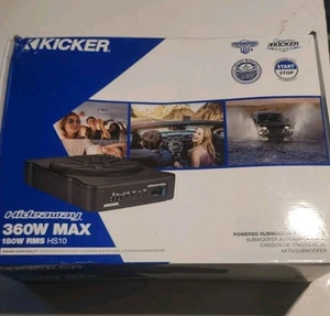 PAQUETE SUBWOOFER BAJO ASIENTO AUDIO COCHE KICKER 360W HS10 10" - Imagen 1 de 6
