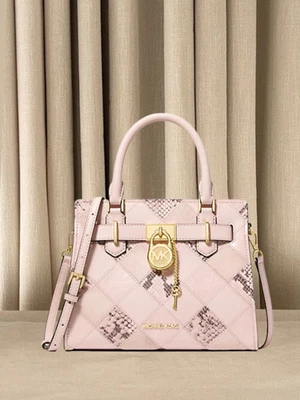 Michael Kors Bolso de Mano Pequeño Rosa Bandolera Mensajero Hombro Cartera Bolso Foto 1 de 4