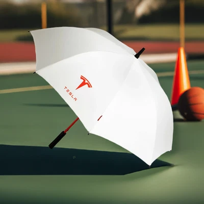 Accesorios Paraguas TESLA Modelo S 3 X Y A Prueba de Viento Automático Anti-UV Blanco Rojo Foto 1 de 4