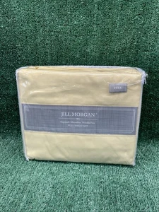 Vintage Morgan Jones USA Full Size Double Sheet Set 4 Stück Gelb MCM - Bild 1 von 8