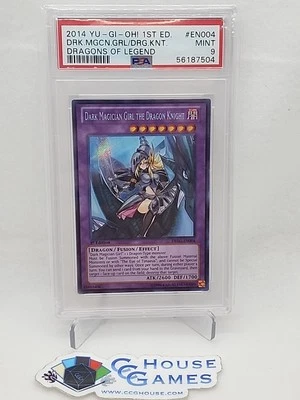 Dark Magician Girl The Dragon Knight DRLG-EN004 1st PSA 9 Yu-Gi-Oh *CCGHouse* - Image 1 of 4