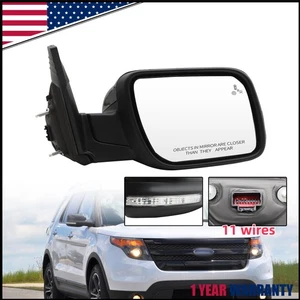 Espejo retrovisor lateral derecho 11 cables punto ciego plegable eléctrico para Ford Explorer 2011-2015 - Imagen 1 de 15