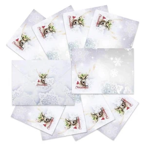 Sobres de Navidad Couture Creations 4 x 6 - Snow Deer 10 PK - Imagen 1 de 1