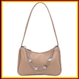 xueren Schultertaschen für Frauen, Schmetterlingskette, Handtasche, modische PU- - Bild 1 von 9