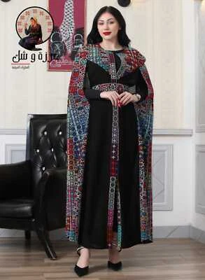 Abaya Embroidered Palestinian Thobe/Bisht Henna Wedding bisht Traditional - Image 1 of 4