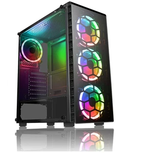 FCS Gaming PC Intel i5-3470 3.60GHz 16GB RAM 1TB SSD GTX 1050 Ti 4GB - Picture 1 of 6