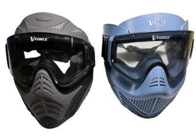 Blue and Gray V Force Paintball Gun Game Mask & Goggles FREE SHIPPING Airsoft  - Image 1 of 4